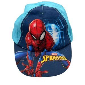 Marvel Spiderman Baseball Cap Hat Adjustable Closure Kids Blue Red Sweatband